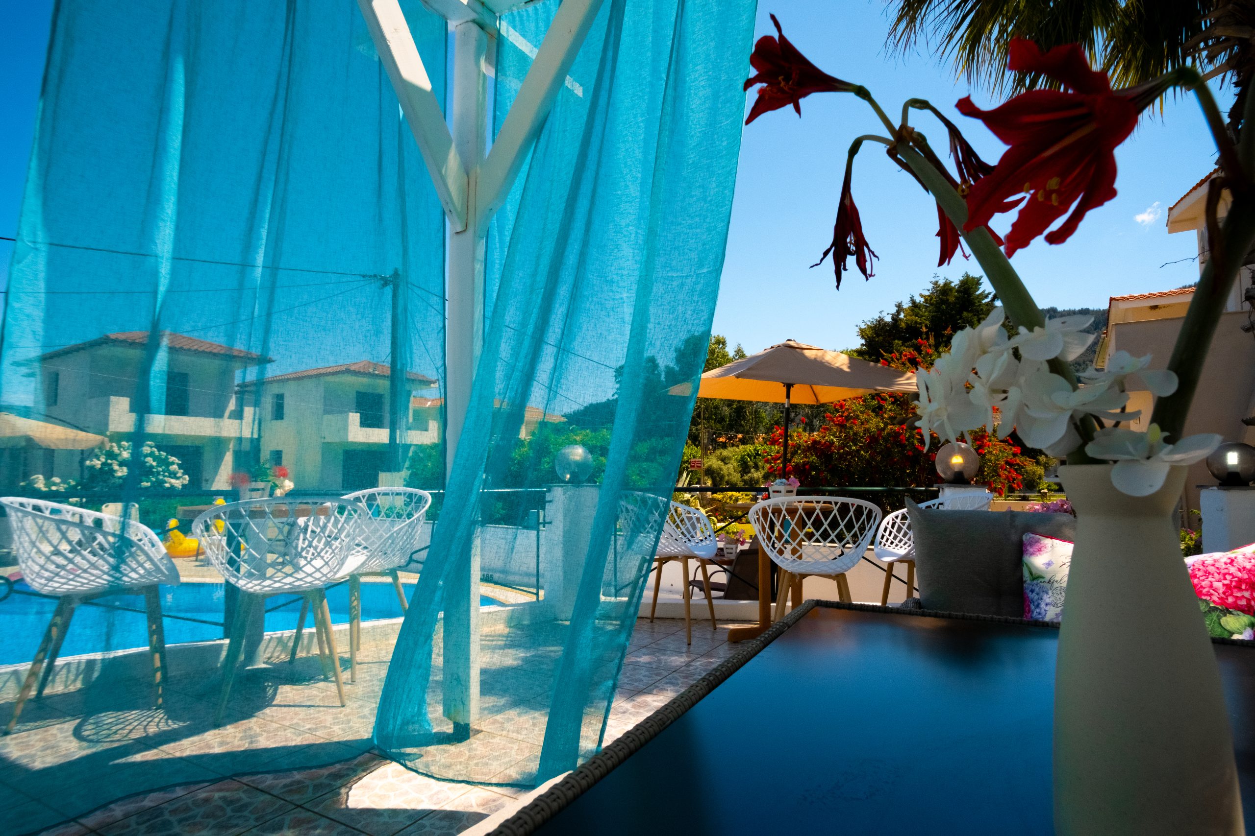 Hotel patio